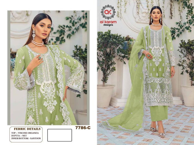 Al Karam 7786 Pakistani Salwar Suits Catalog